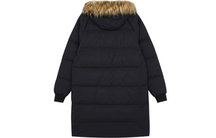 New Balance Classic Long Down Jacket 'Black Brown' AMJ14321-BK