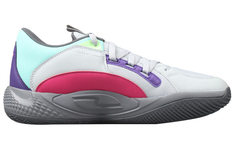 PUMA Court Rider Chaos Daytona Basketball Shoes 'White-Cool Light Gray' 378612-01