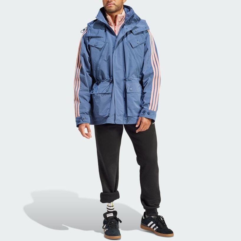 adidas Premium Windbreaker Jacket Asia Sizing 'Teal Pink' IR9397