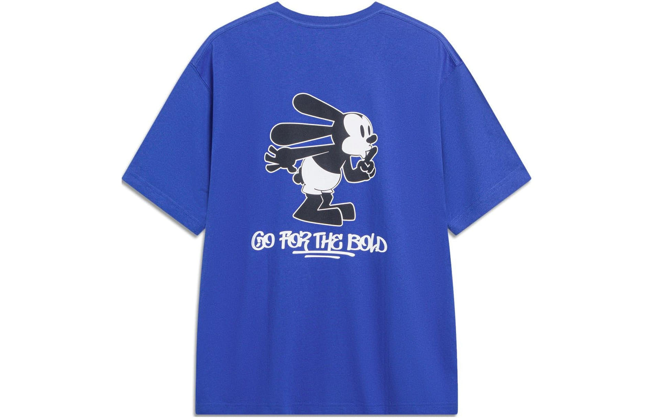 Li-Ning x Disney Oswald Graphic T-shirt 'Blue White' AHST313-3