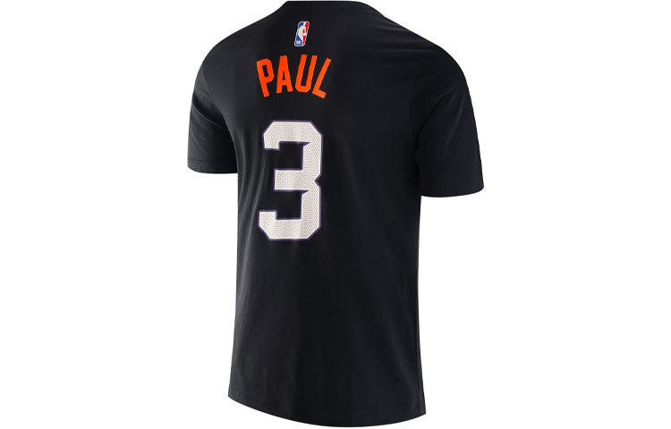 Nike SW Fan Edition Phoenix Suns Paul No. 3 CP3 Sports Training Short Sleeve Black CT9796-015