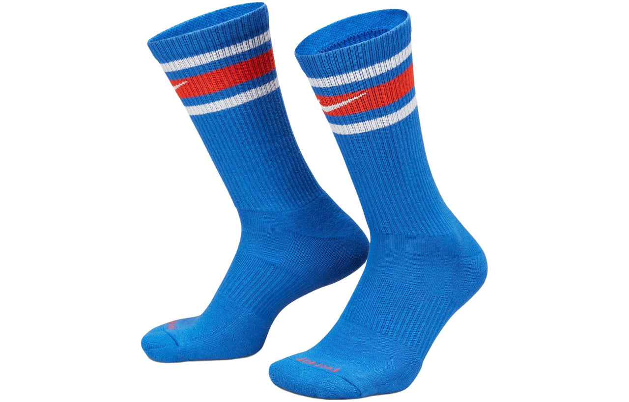 Everyday Plus Cushion 3 Pack Crew Socks 'Blue beige' DX7665-904