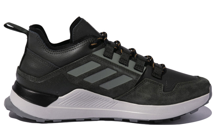 adidas Terrex Hikster Leather Shoes 'Black Green' FX4663