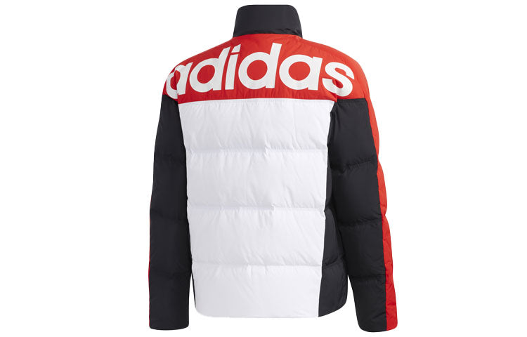 Men's adidas neo High Collar Sports Black Down Jacket GP5912