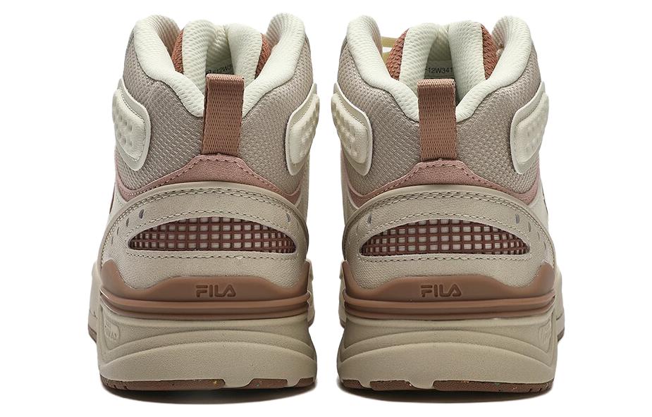 (WMNS) FILA Slam Mid Skate Shoes 'White Beige Brown' F12W341212FBT