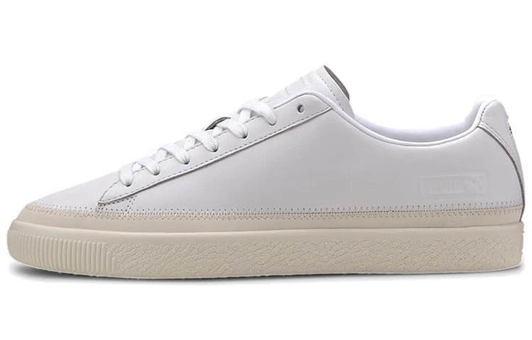 PUMA Basket Trim Prm Retro Low Tops Casual Skateboarding Shoes Unisex White 371581-01