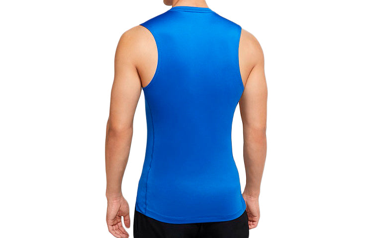 Nike Pro Logo Training Tight Vest Blue Royal blue BV5601-480
