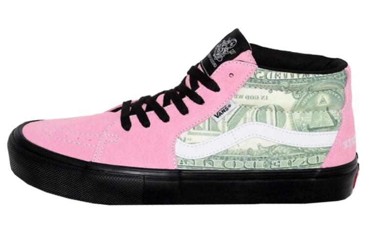 Vans x Supreme Skate Grosso Mid 'Dollar Bill Pink' VN0A5FCGPNK