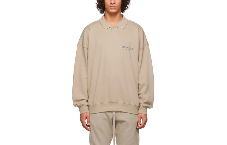 Fear of God Essentials FW21 French Terry Polo Shirt 'Tan' FOG-FW21-197