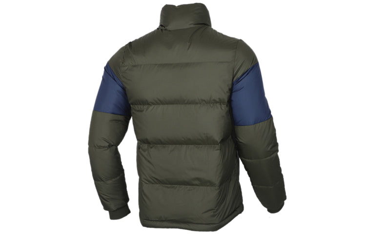adidas neo Colorblock Alphabet Down Jacket Green EI4383