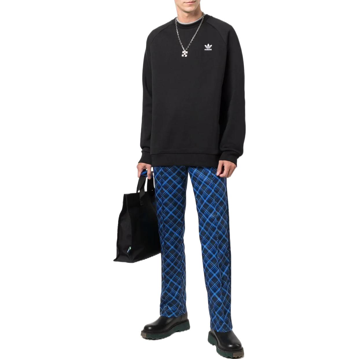 adidas originals Adicolor Essentials Trefoil Crewneck Sweatshirt 'Black' H34645