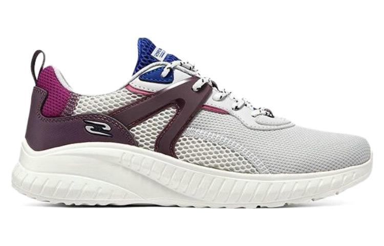(WMNS) Skechers Bobs Squad Chaos Shoes 'Grey Purple White' 117237-LGMT