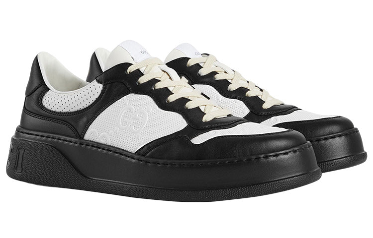 Gucci GG Embossed Sneaker 'Black White Leather' 669582-AAA4T-1068