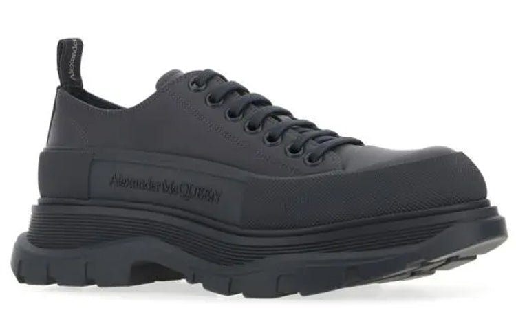 Alexander McQueen Tread Slick Low-Top Sneakers 'Dark Brown Black' 705662WHZ621185