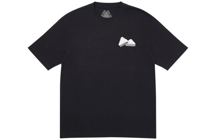 PALACE Tri-Gaine T-Shirt Black Transparent Character Logo Printing Short Sleeve Unisex P18TS122
