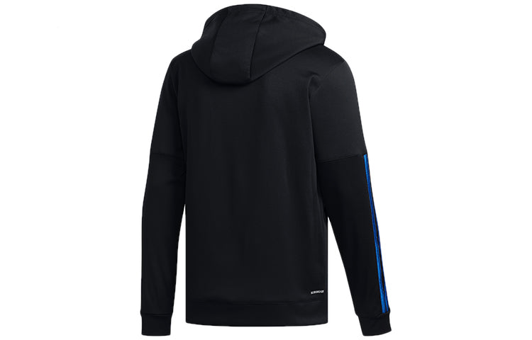adidas Zipper Basketball Sports Hooded Jacket Black FH7733