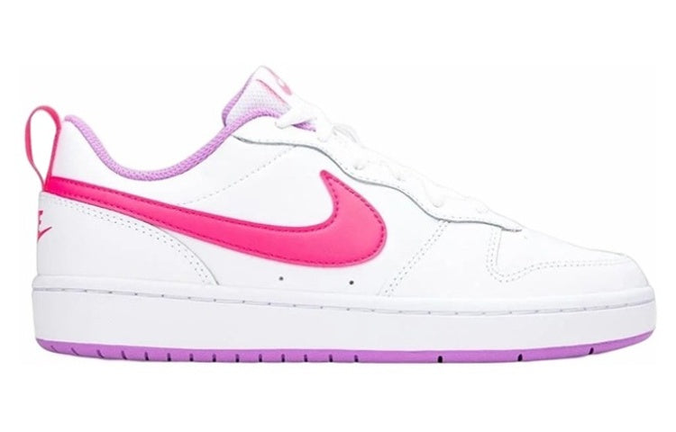 (GS) Nike Court Borough Low 2 'White Hyper Pink' BQ5448-111