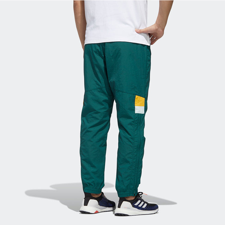 adidas Ub Pnt Double logo Colorblock Casual Sports Pants Forest Green GM4440