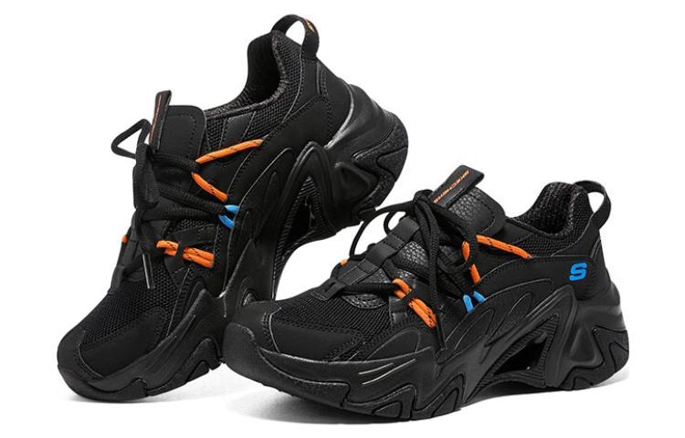 (WMNS) Skechers Stamina V3 'Black Orange Blue' 896228-BBK