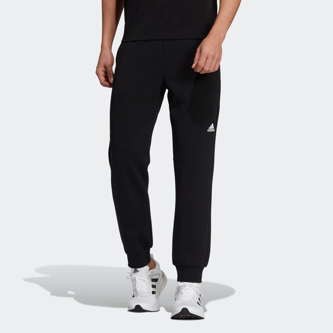 Men's adidas Fi Kn Slim Pnt Logo Sports Pants/Trousers/Joggers Black H39353