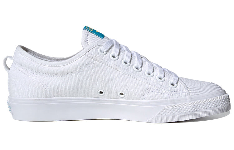 adidas originals Nizza Trefoil 'White Blue' FY2259