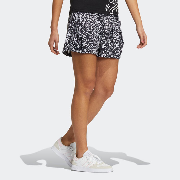 (WMNS) adidas Neo X Keith Haring Shorts 'Black White' HD7263