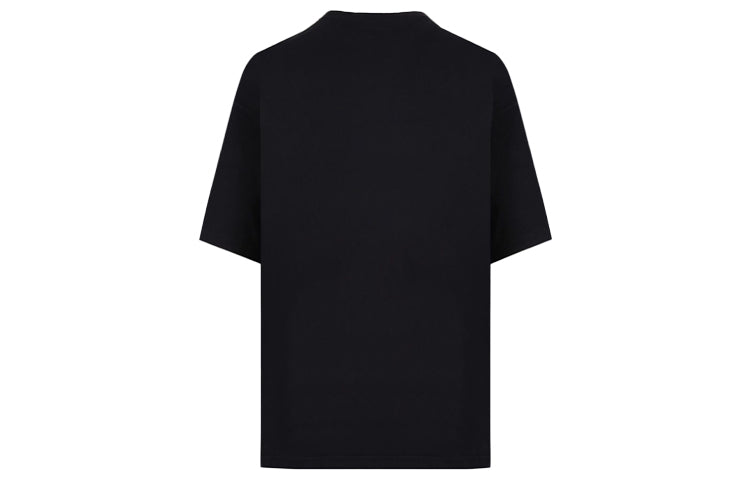 Men's Balenciaga BLogo Printing Short Sleeve Black 612966TJVD61000