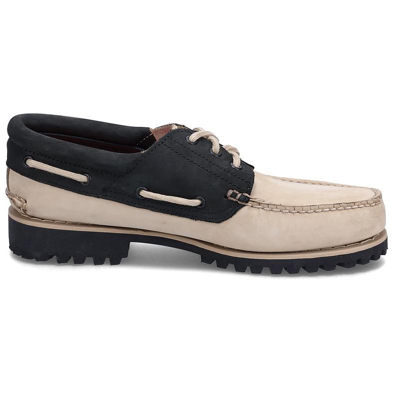 Timberland 3-Eye Lug Handsewn Boat Shoes 'Beige' A5RH8