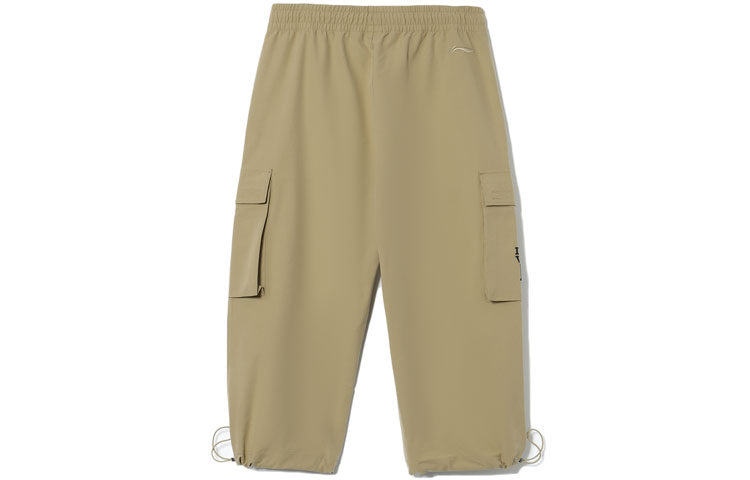 Li-Ning x Star Wars Graphic Cropped Pants 'Khaki' AKQR115-3