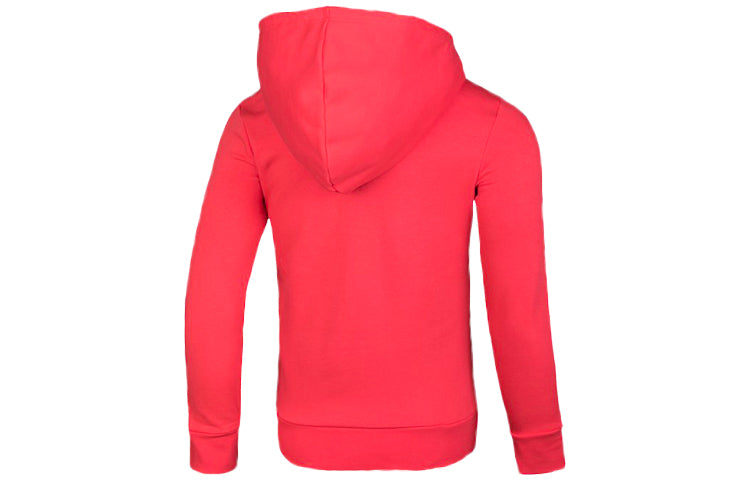 (WMNS) adidas Stripe hooded track Jacket Red CW3550
