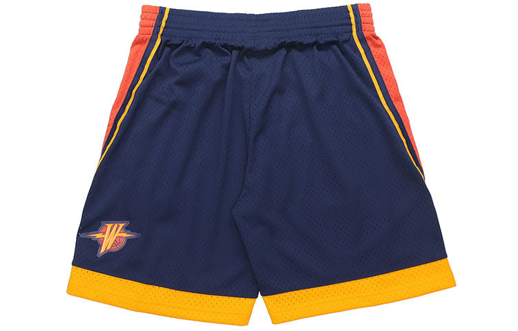 Mitchell & Ness NBA Swingman Shorts Golden State Warriors Road 2009-10 'Navy Orange' SMSHGS18232-GSWNAVY09