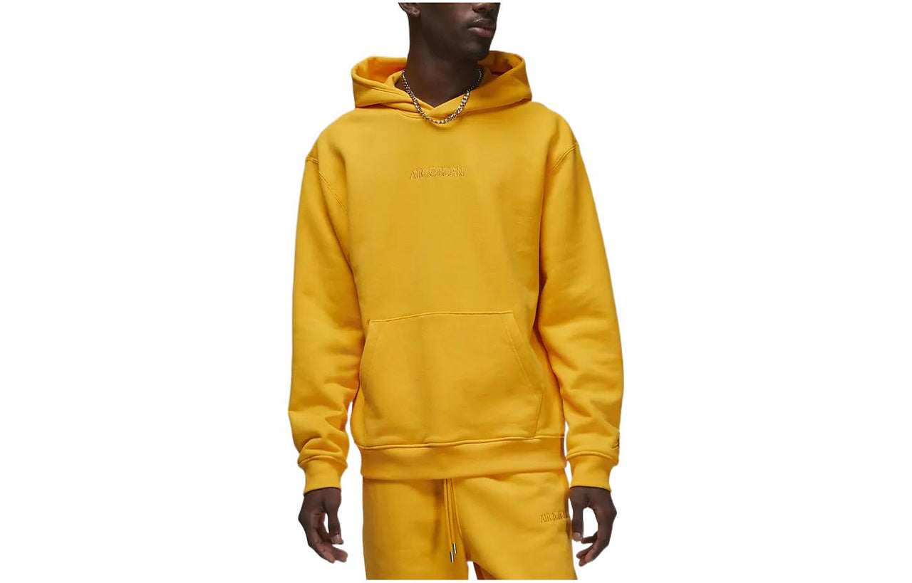 Air Jordan Wordmark Fleece Hoodie 'Yellow' FJ1967-739