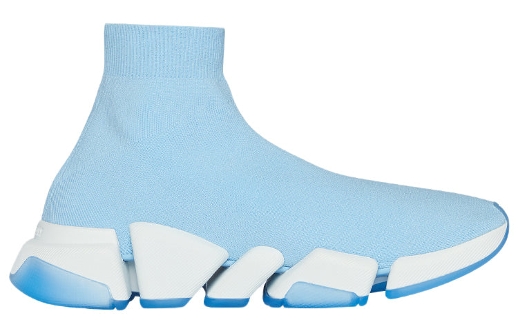 (WMNS) Balenciaga Speed 2.0 Trainers 'Rib-Knit Blue' 654045W2DI24190
