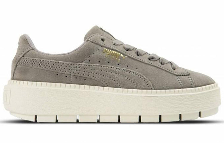 (WMNS) PUMA Platform Trace Low Tops Casual Skateboarding Shoes Green 365830-06