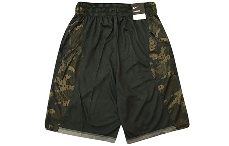 Nike Splicing Sports Basketball Shorts Black CD7098-010