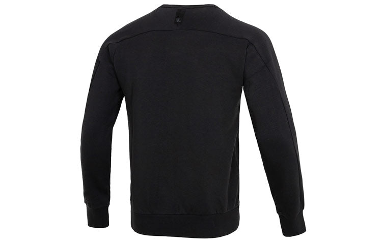 Men's adidas Wj Logo Swt Round Neck Pullover Alphabet Athleisure Casual Sports Black HM2944