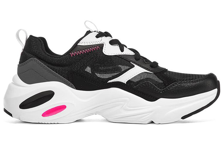 (WMNS) Skechers Stamina Airy Low-Running Shoes Black/White 896003-BKW