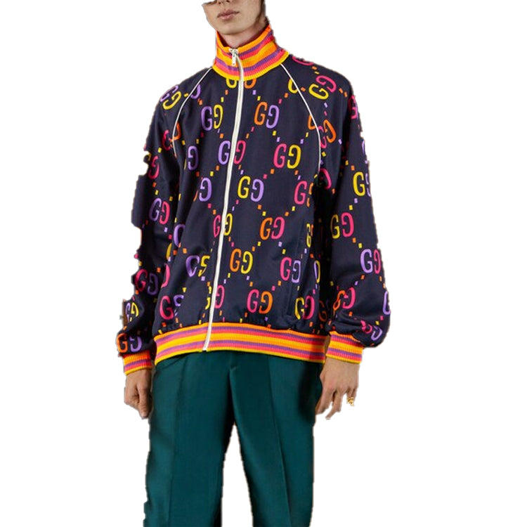 Gucci Jumbo GG Technical Jersey Zip Jacket 'Navy' 701623-XJELH-4681