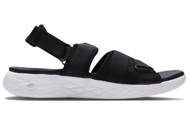 Skechers On-The-Go 600 Black Sandals 'Black White' 55367-BKW