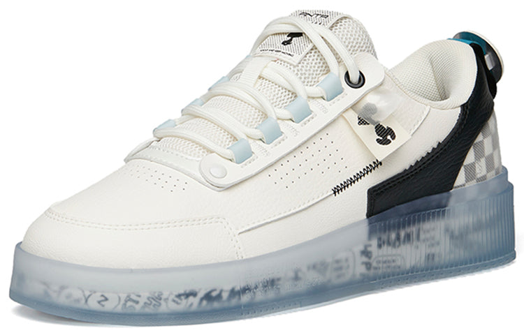 ANTA x SNOOPY Skateboarding Shoes 'White Black Blue' 912148030-3