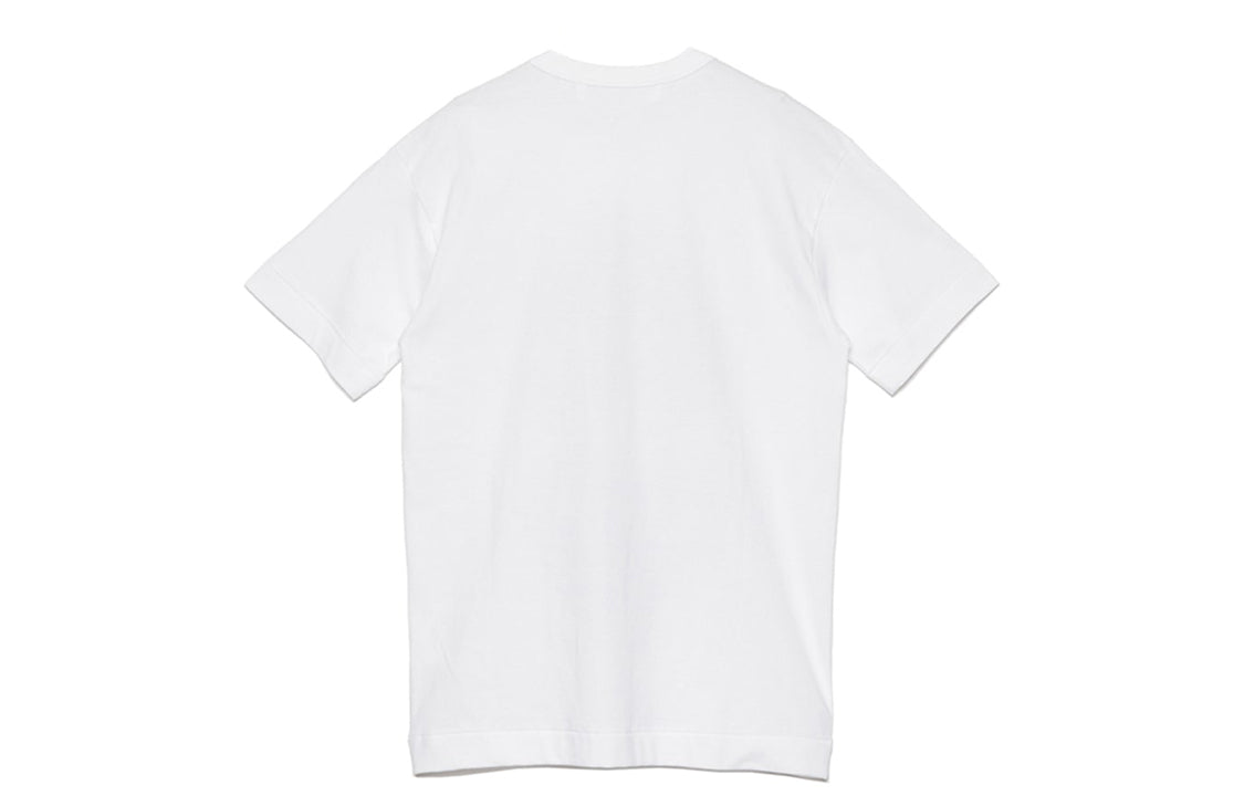 COMME des GARCONS PLAY Upside Down Polka Dot Tee 'White Red Navy' AZ-T240-051-1