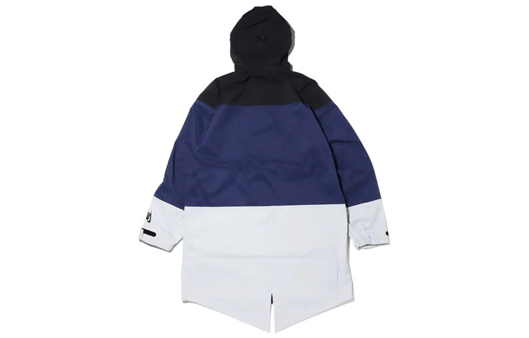 Men's Nike Lab Colorblock Sports Hooded Windbreaker Jacket Multicolor 'Black Navy Grey' CD6391-010