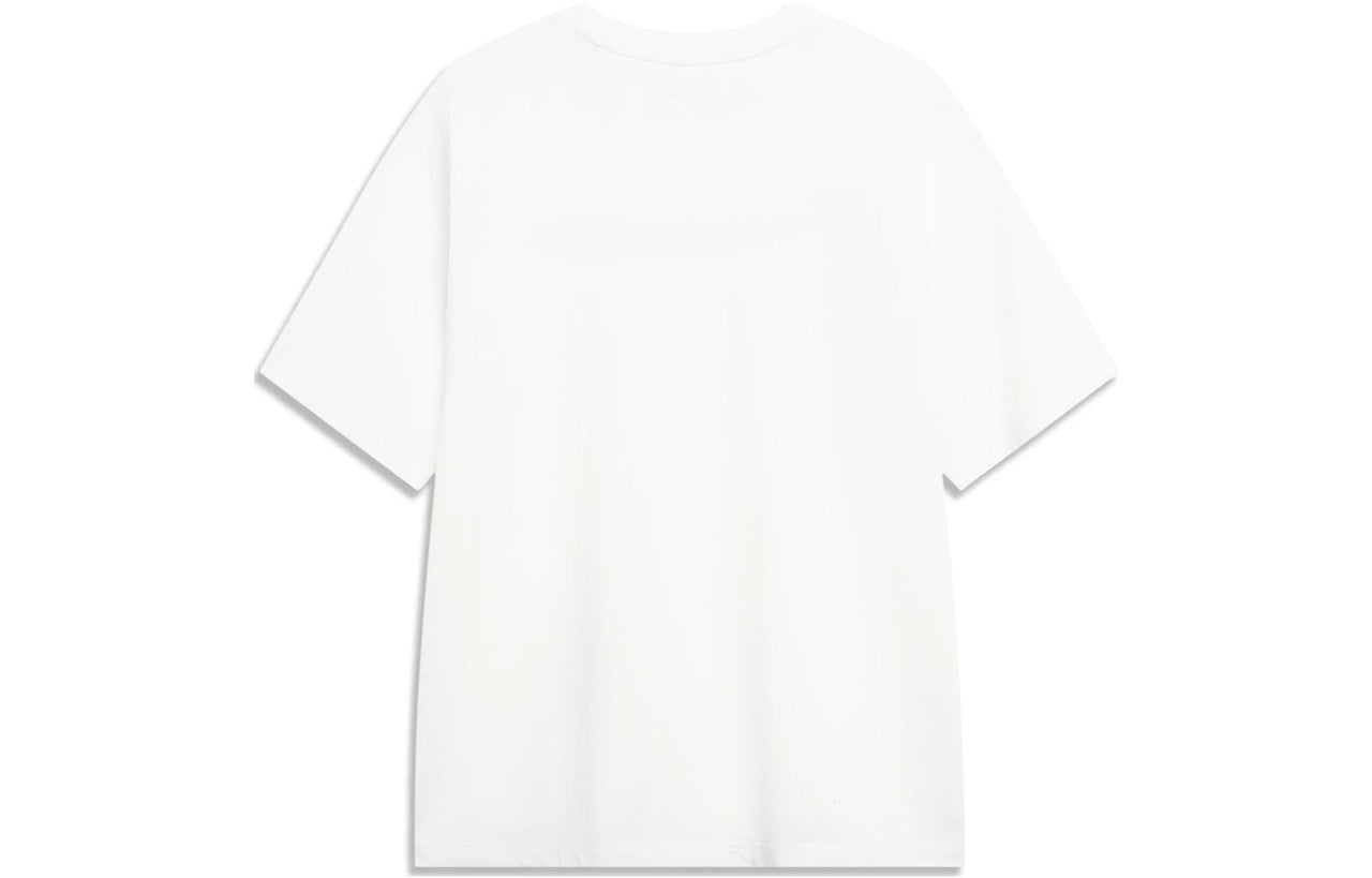 Li-Ning Logo Loose Fit T-shirt 'White' AHST723-7