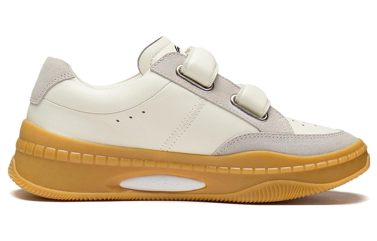 (WMNS) Li-Ning Blank Casual Sneakers 'White Grey' AGCT058-2