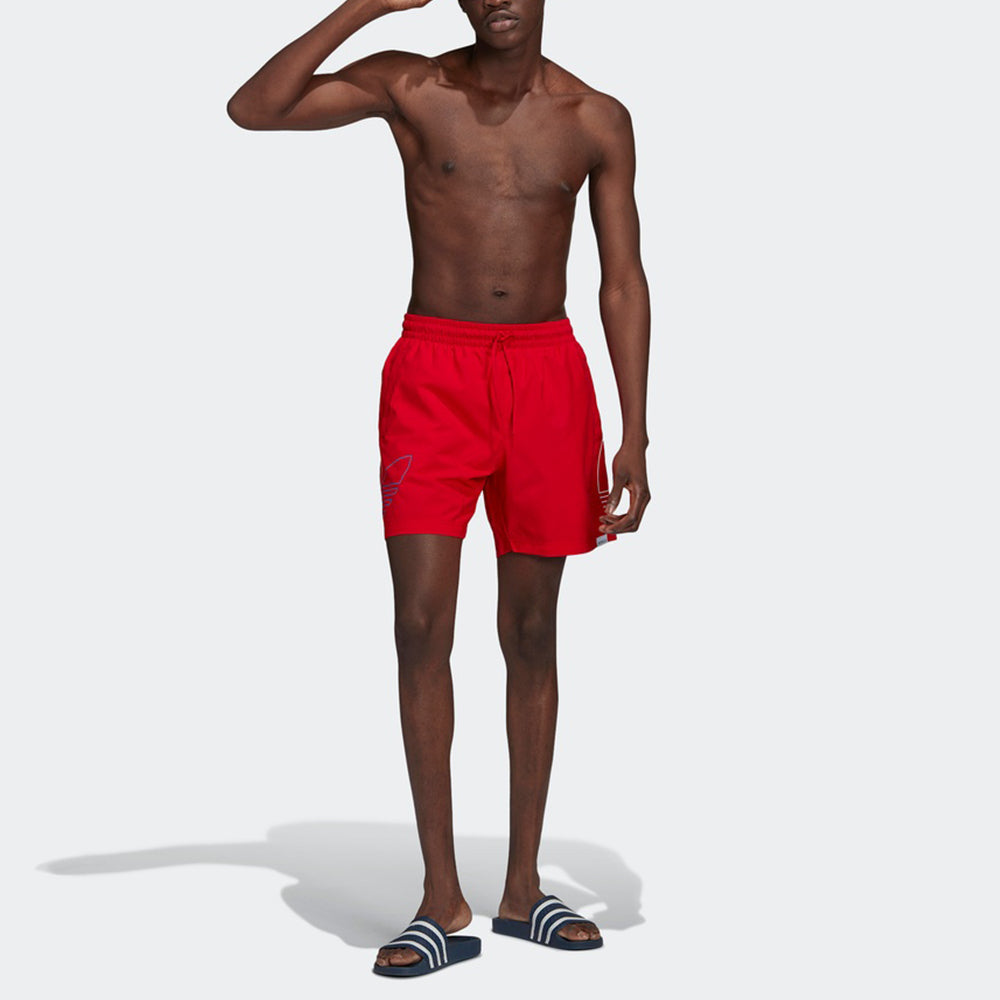 adidas originals Fto Swims Men's Summer Sports Shorts Red GN3549