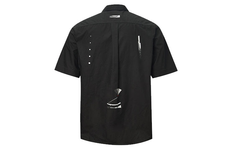 Converse Short Sleeve Pocket Shirt 'Black' 10021416-001
