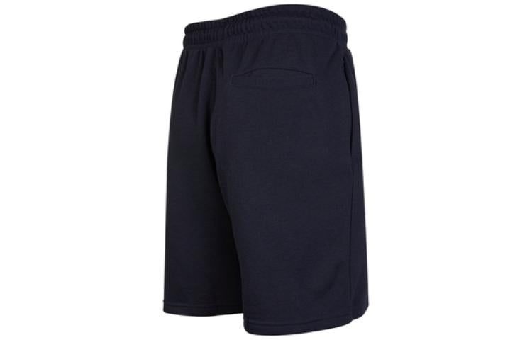 Men's adidas Logo Printing Pattern Lacing Elastic Waistband Straight Shorts Black HZ7031