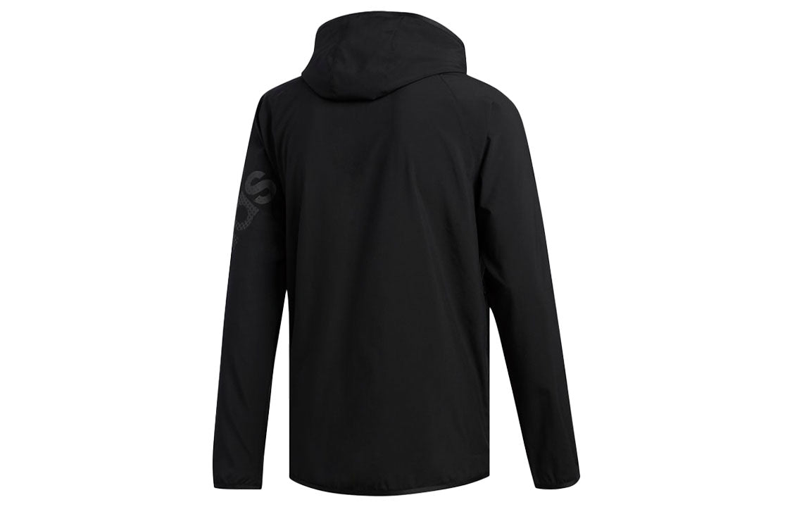 adidas Sports hooded Long Sleeves Jacket Black EA2807