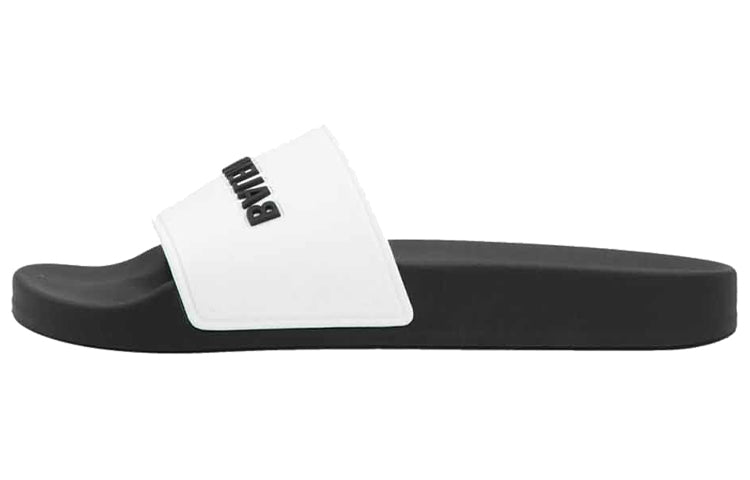 (WMNS) Balenciaga Pool Slides 'White Black' 565547W1S879010