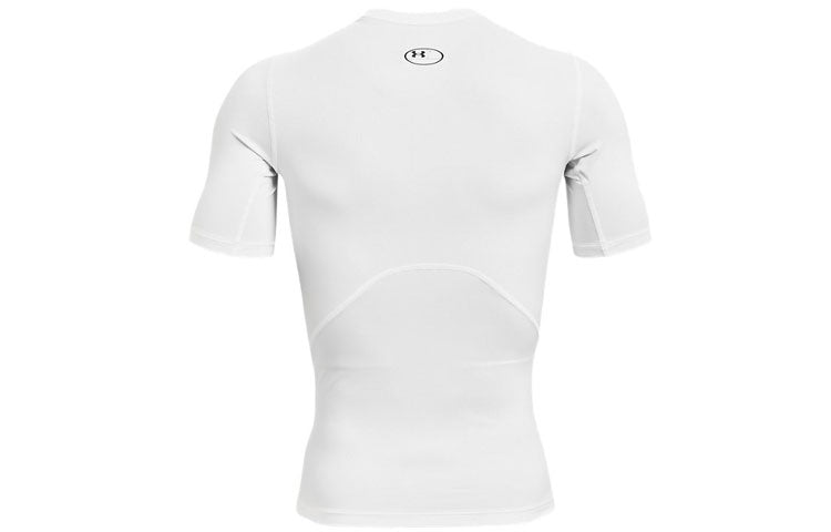 Men's Under Armour Logo Printing Round Neck Short Sleeve White 1361518-100